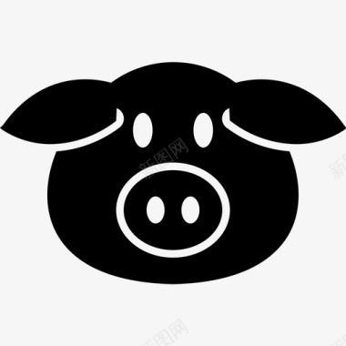 猪食物肉图标图标