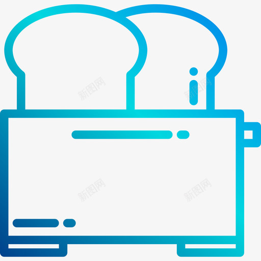 烤面包机厨房66线性坡度图标svg_新图网 https://ixintu.com 厨房 坡度 烤面包 线性 面包机