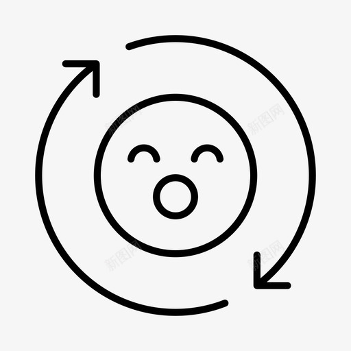 刷新表情头像表情图标svg_新图网 https://ixintu.com 互联网 刷新表情 在线 头像 用户 表情