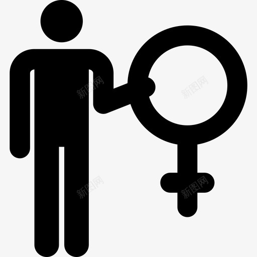 性别识别性别识别8填充图标svg_新图网 https://ixintu.com 填充 性别识别 性别识别8