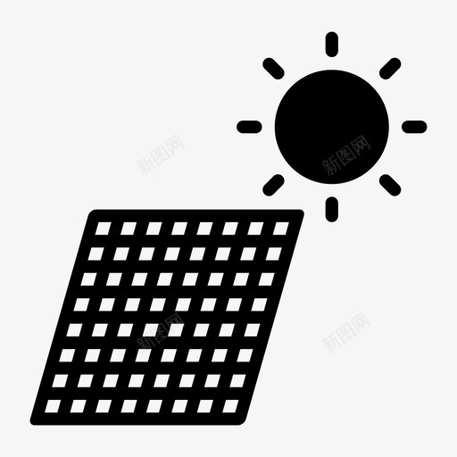太阳能太阳能板太阳能系统图标svg_新图网 https://ixintu.com 假日 太阳能 系统 自然