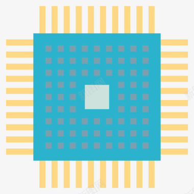 处理器计算机45扁平图标图标