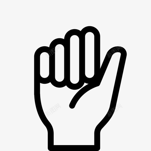 六数数手指图标svg_新图网 https://ixintu.com 1行 手势 手指 指数 数数 触摸 轻触
