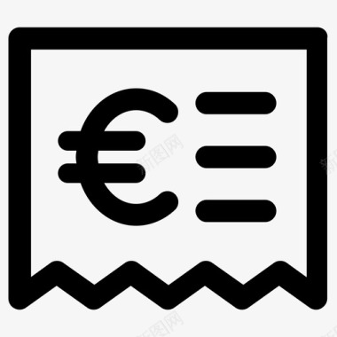 票据货币欧元图标图标