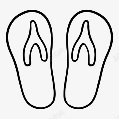 板岩鞋类凉鞋图标图标