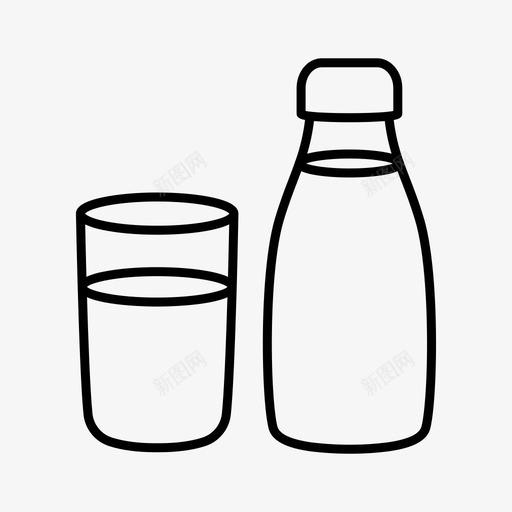 牛奶农业饮料图标svg_新图网 https://ixintu.com 农业 概况 牛奶 食品 饮料