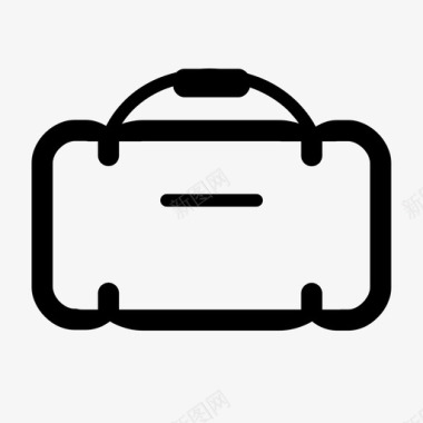 行李袋手提行李手提箱图标图标
