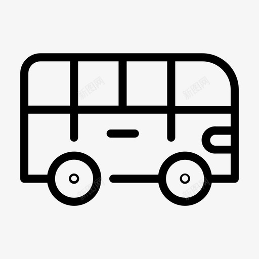 公共汽车交通旅游和度假图标svg_新图网 https://ixintu.com 交通 公共汽车 度假 旅游
