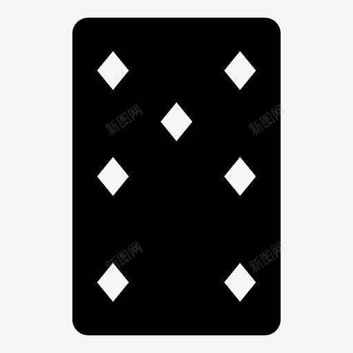 七个方块7牌图标svg_新图网 https://ixintu.com 七个 平铺 扑克牌 方块 黑暗