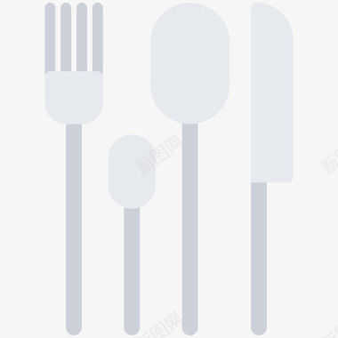 餐叉厨房99扁平图标图标