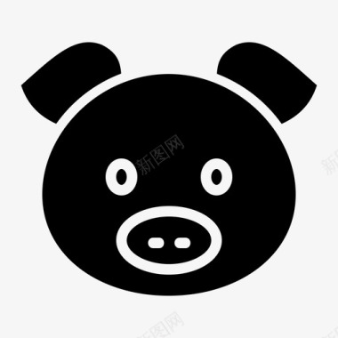猪动物中国图标图标