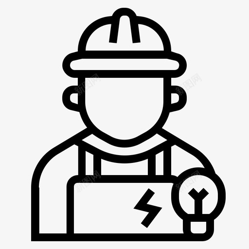 电工工作和职业1概述图标svg_新图网 https://ixintu.com 工作 概述 电工 职业