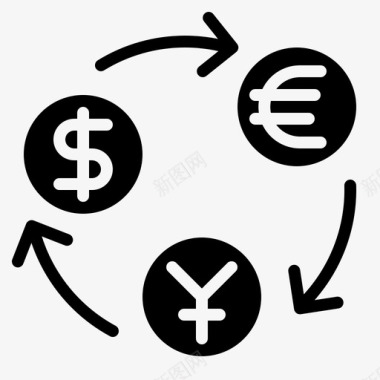 汇率货币转账图标图标
