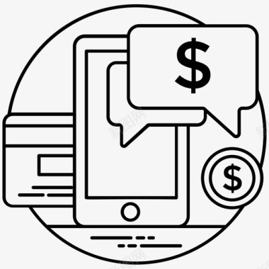 移动商务电子交易手机银行图标图标