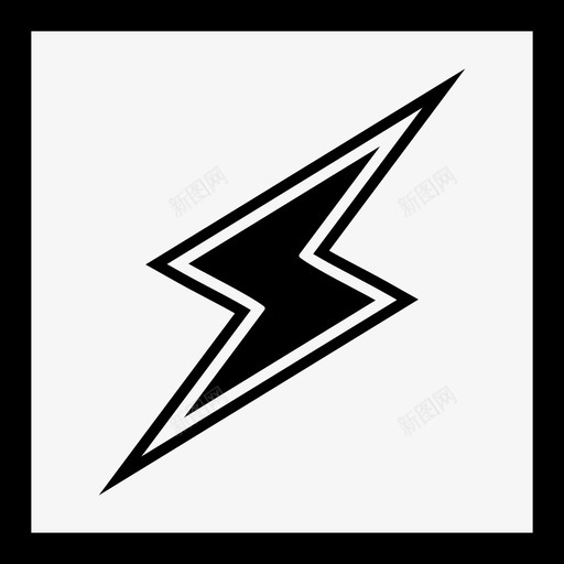 闪电按钮螺栓能源图标svg_新图网 https://ixintu.com 天气 按钮 能源 螺栓 闪电
