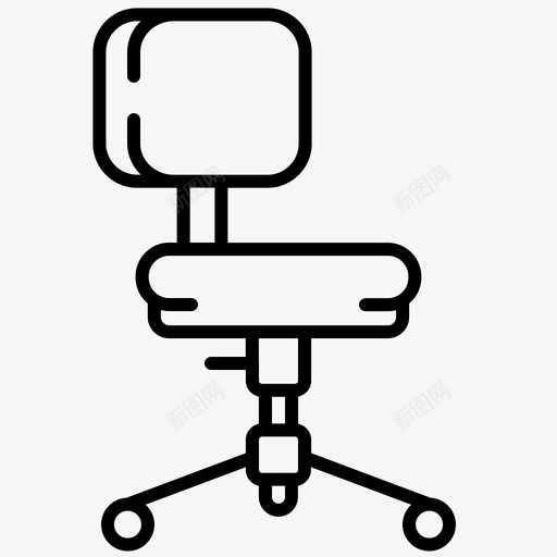 椅子舒适办公椅图标svg_新图网 https://ixintu.com 办公椅 座位 椅子 舒适