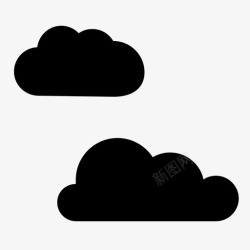 空气阴天多云的天空气象学阴天图标高清图片