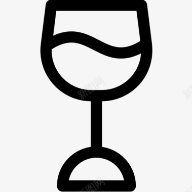 葡萄酒烧烤34直系图标图标