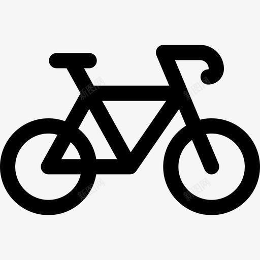 自行车自行车比赛4直线型图标svg_新图网 https://ixintu.com 比赛 直线 线型 自行车