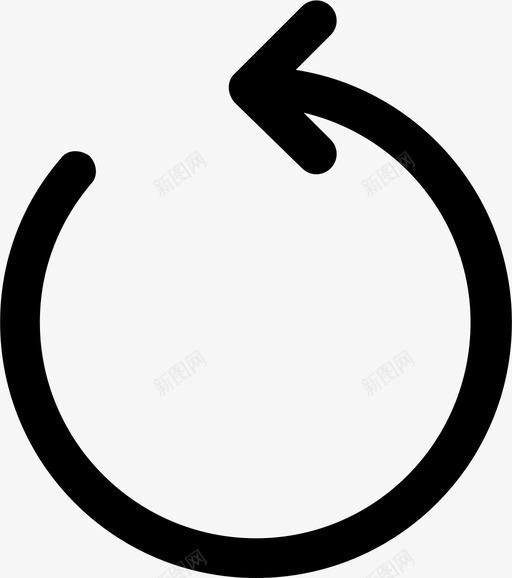 刷新箭头圆圈图标svg_新图网 https://ixintu.com 刷新 圆圈 循环 箭头 重新加载