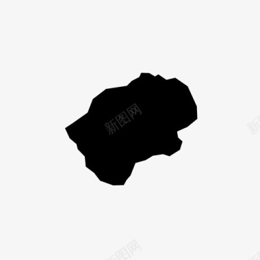 莱索托ls国家图标图标