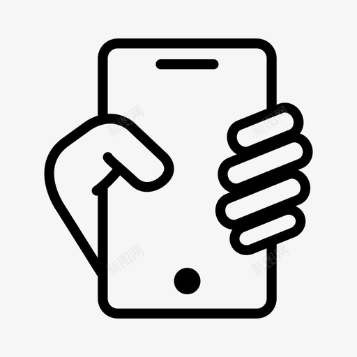智能手机在手手机在手图标svg_新图网 https://ixintu.com 保险箱 在手 手机 拿着智能手机 智能手机在手