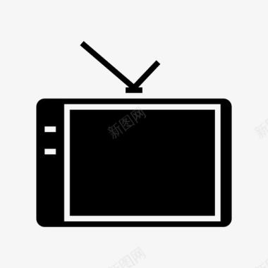电视显示器监视器图标图标