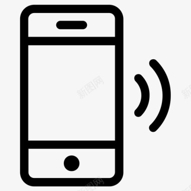智能手机连接非接触图标图标