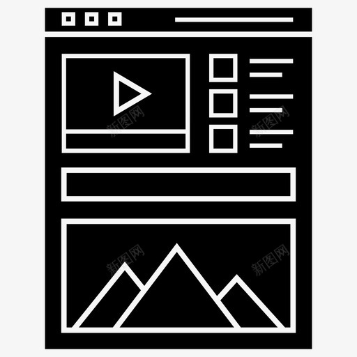 web布局响应式web仪表板图标svg_新图网 https://ixintu.com siteflow ui web 仪表板 响应 套件 字形 布局 线框 设计