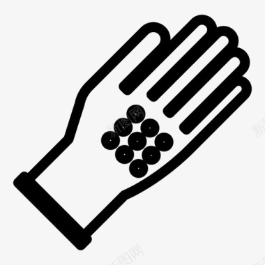 手套清洁房屋图标图标