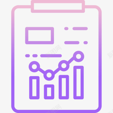 报告文件25轮廓梯度图标图标