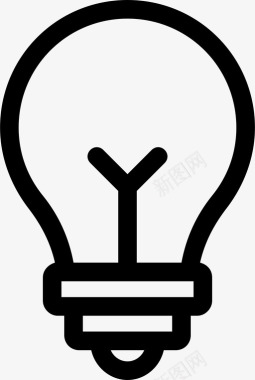 灯泡电子灯图标图标