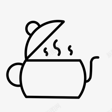 茶壶咖啡机热水器图标图标