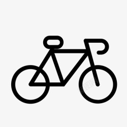 骑车度假自行车骑自行车骑车图标高清图片