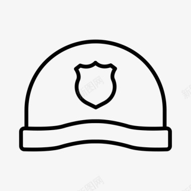 警察头盔配件化装服图标图标