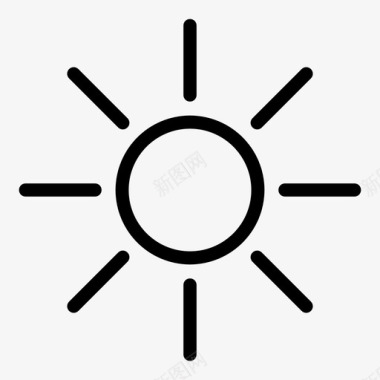 阳光亮度日光图标图标