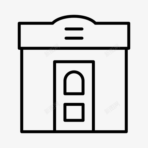 店面建筑市场图标svg_新图网 https://ixintu.com 商店 市场 店面 建筑 零售