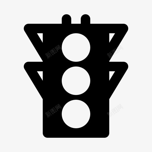 红绿灯信号运输图标svg_新图网 https://ixintu.com 信号 标志 红绿灯 运输