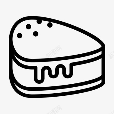 蛋糕奶酪蛋糕食物图标图标