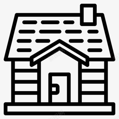 村庄家房子图标图标