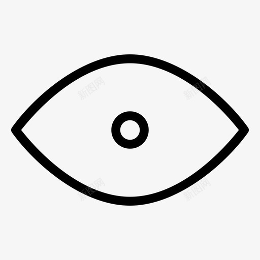 眼睛视线眼神图标svg_新图网 https://ixintu.com 眼睛 眼神 视线 设计
