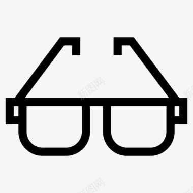 眼镜教育眼睛图标图标