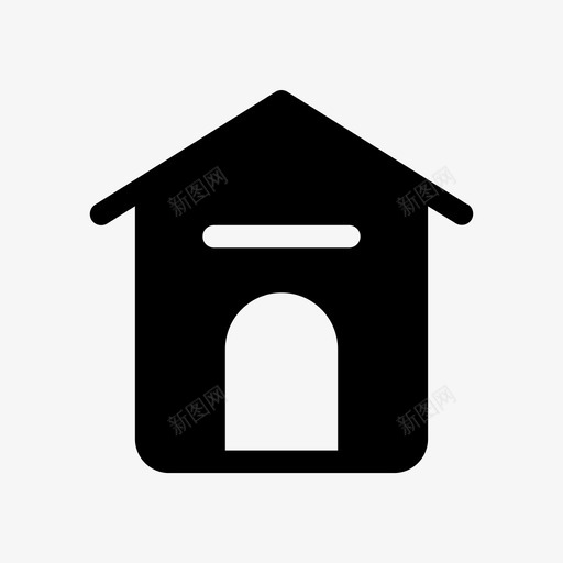 狗窝家室内图标svg_新图网 https://ixintu.com 东西 室内 家里 狗窝