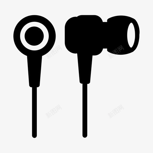 耳机音频电子产品图标svg_新图网 https://ixintu.com 声音 小工具和设备 电子产品 耳机 音频