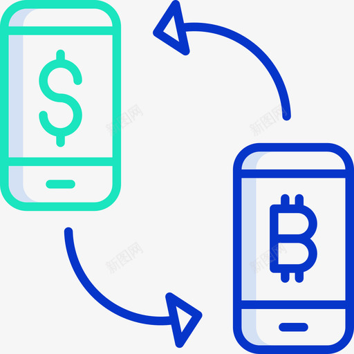 交易所加密货币45轮廓颜色图标svg_新图网 https://ixintu.com 交易所 加密 货币 轮廓 颜色