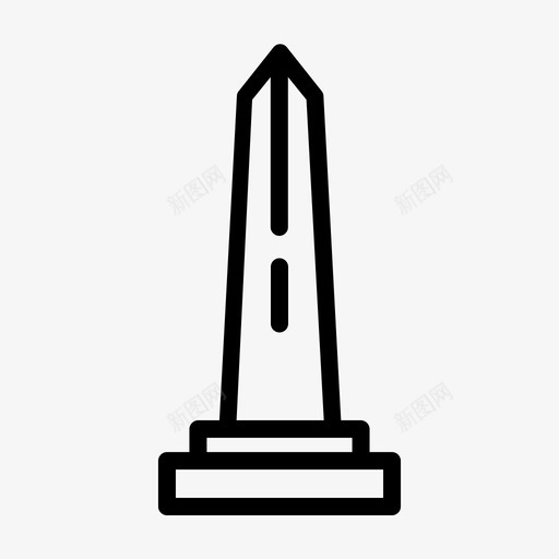 布宜诺斯艾利斯地标纪念碑图标svg_新图网 https://ixintu.com 地标 地标和城市符号 布宜诺斯艾利斯 方尖碑 纪念碑
