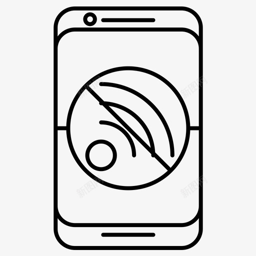 无互联网移动图标svg_新图网 https://ixintu.com wifi 互联网 常规 手机功能 智能 移动 线路