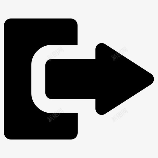 注销箭头退出图标svg_新图网 https://ixintu.com 下一步 注销 箭头 退出