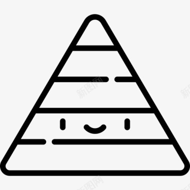 金字塔埃及44直线型图标图标