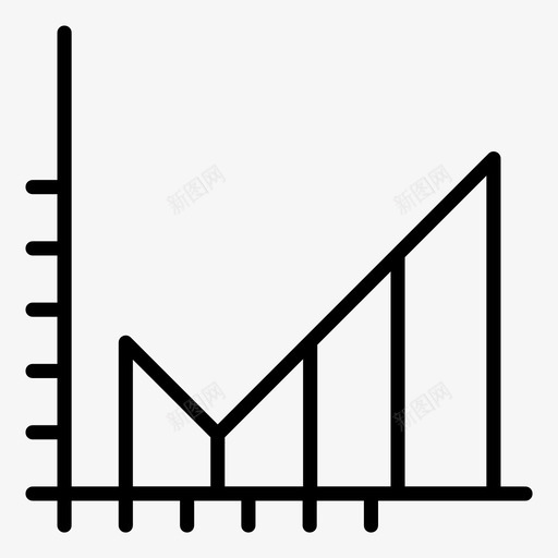 图表线条图统计图标svg_新图网 https://ixintu.com 图表 线条 统计 营销